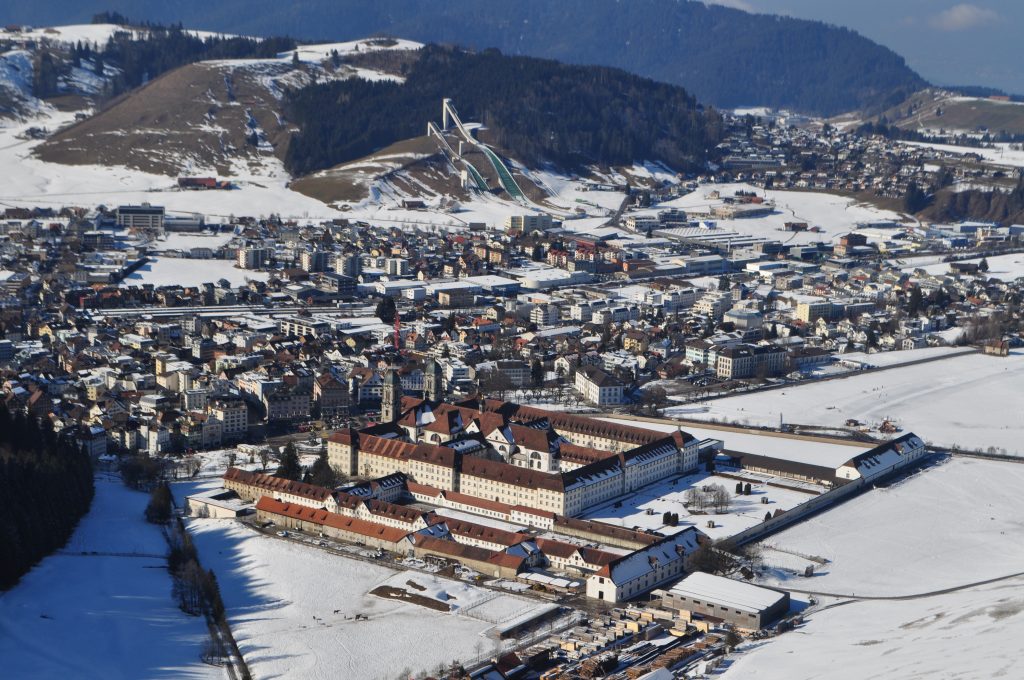 Helicopter Flight Monastery Einsiedeln