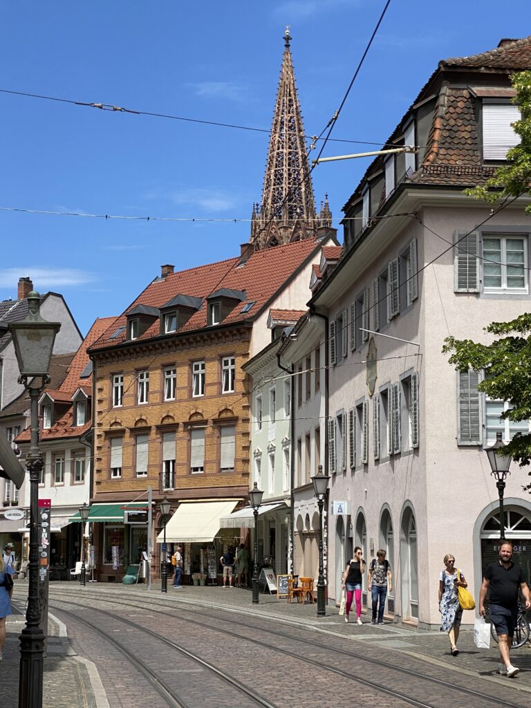 Einkaufsstrasse in Freiburg